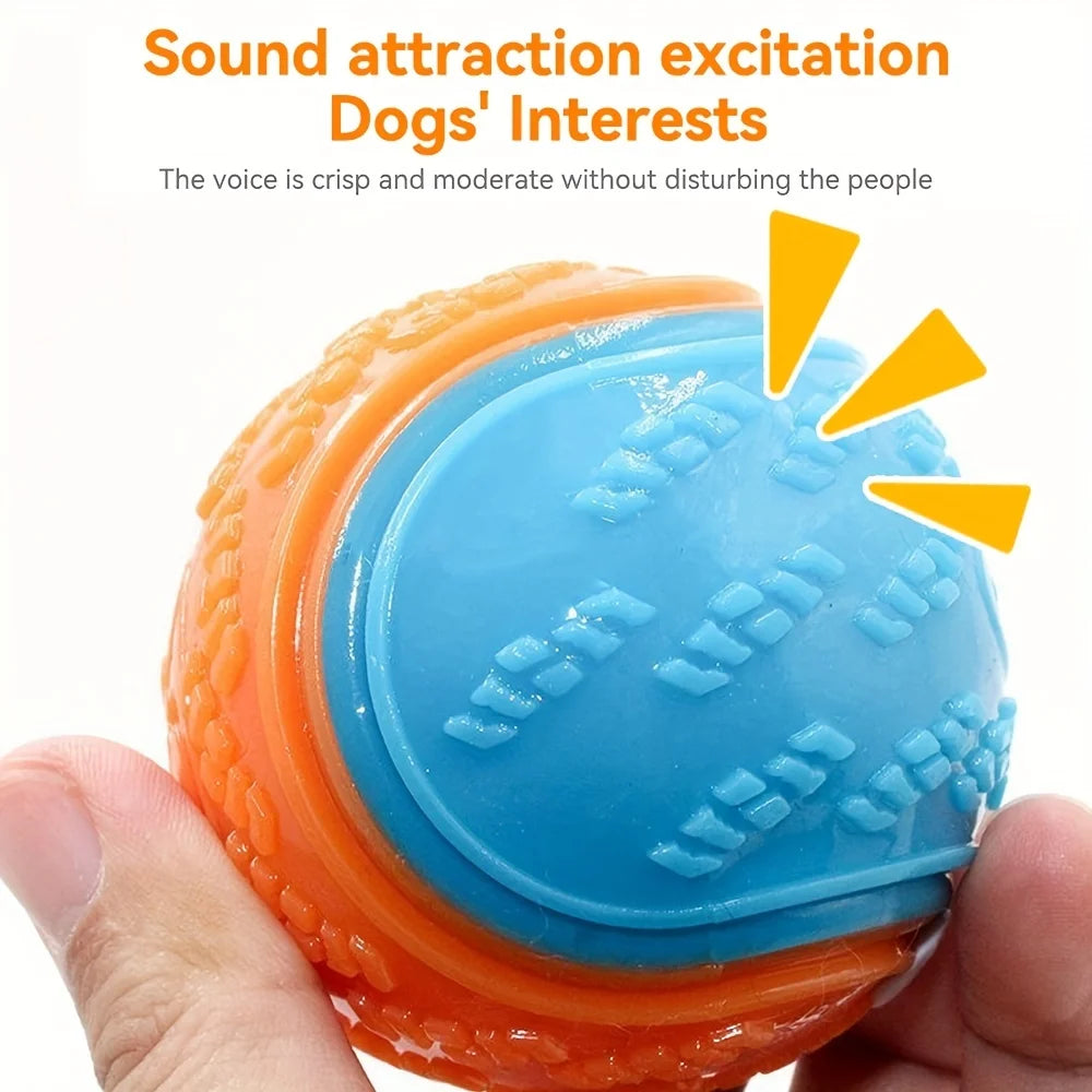 Durable Dog Chew Ball – Interactive Teeth Cleaning Toy